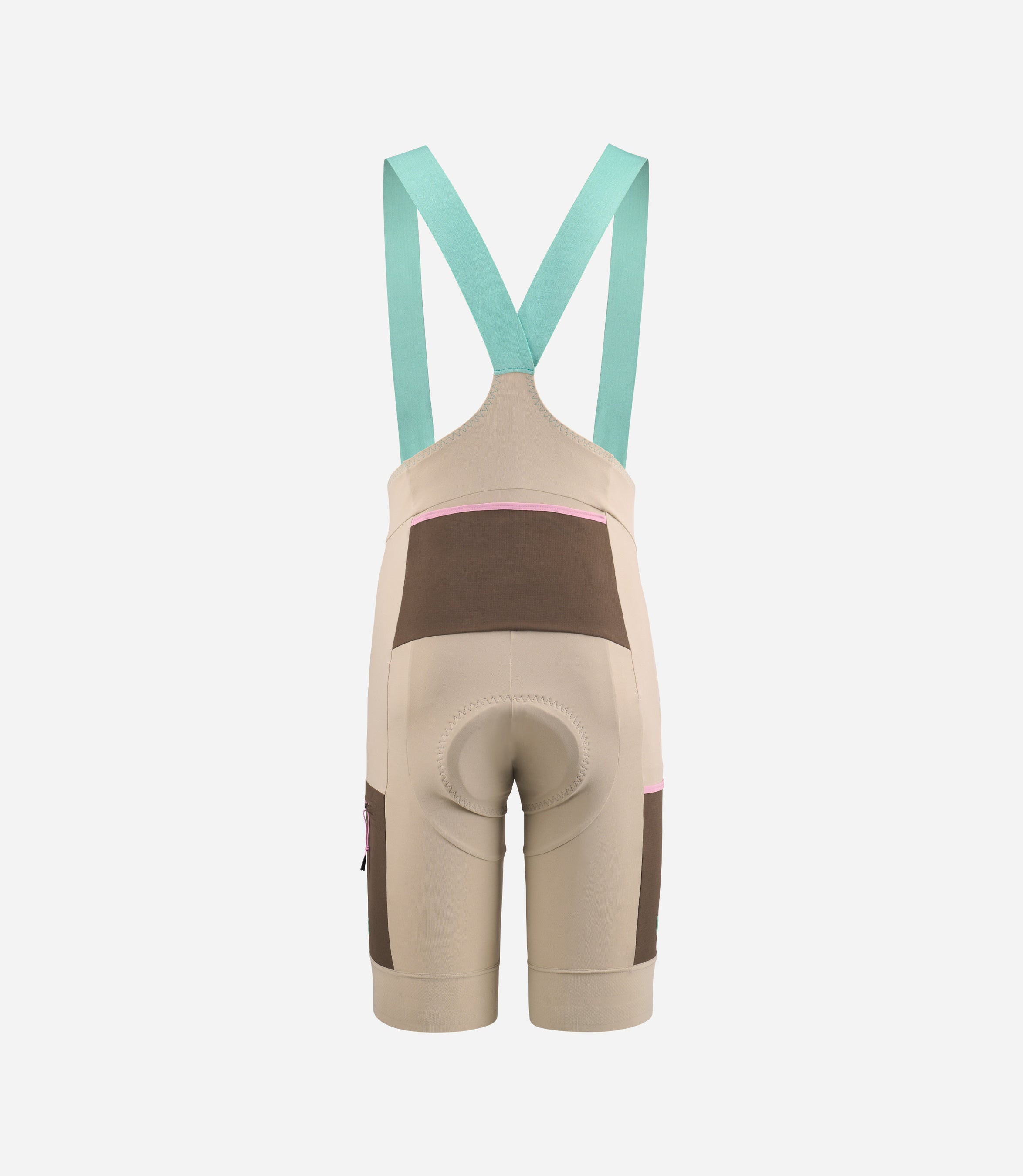 24SBBOD04PE_2_men bibshort cargo beige odyssey back pedaled