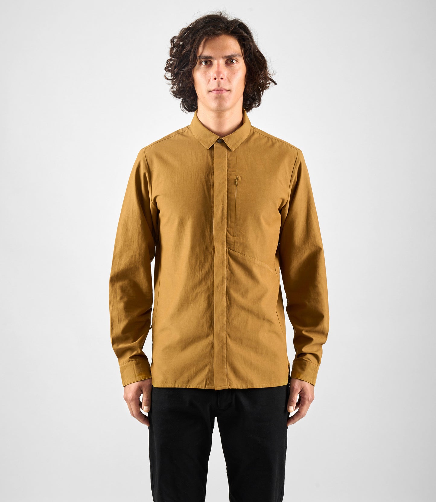 24SSTLI14PE_3_urban shirts brown lifewear front pedaled