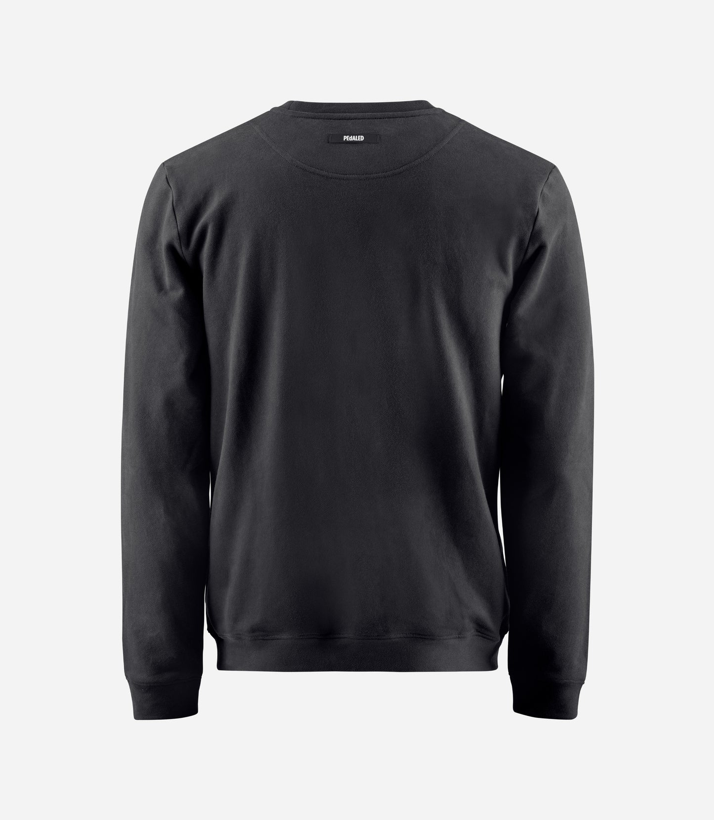 24SSWLO00PE_2_cotton sweatshirt black logo back pedaled