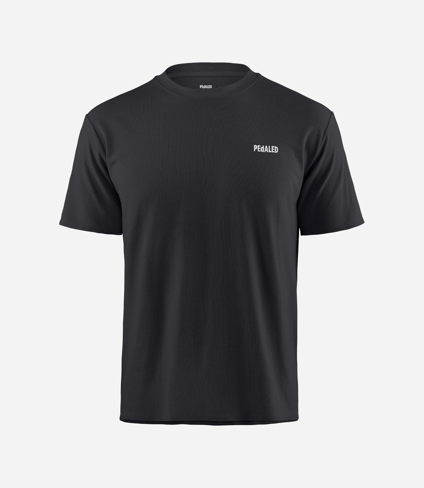 24STSLI00PE_2_men urban tee black lifewear front pedaled