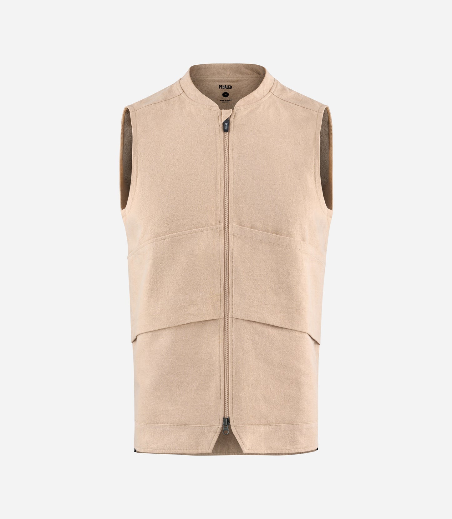 24SVELI04PE_1_men urban vest beige lifewear front pedaled