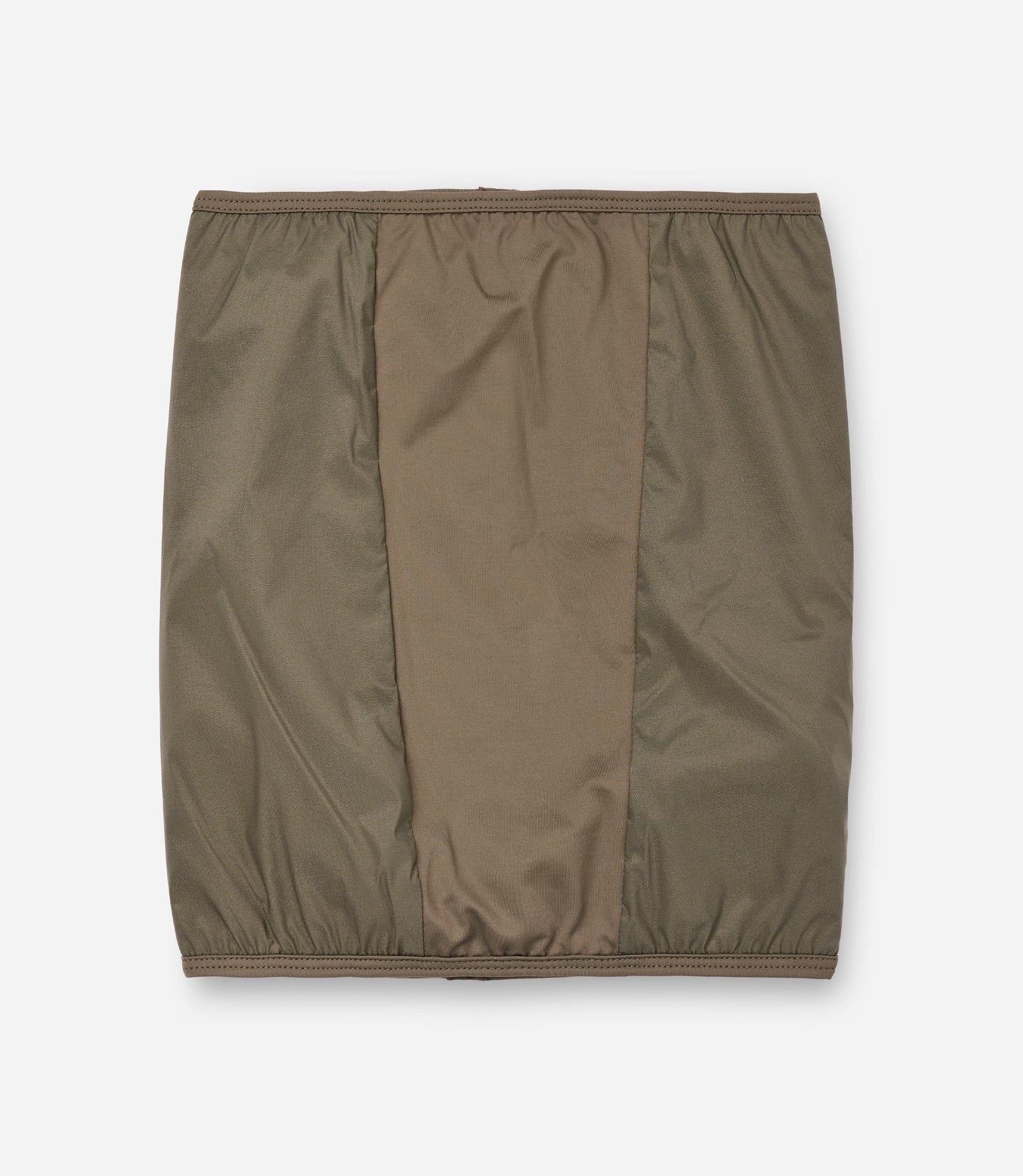 24WANEL11PE_1_cycling neck warmer polartec alpha green element front pedaled