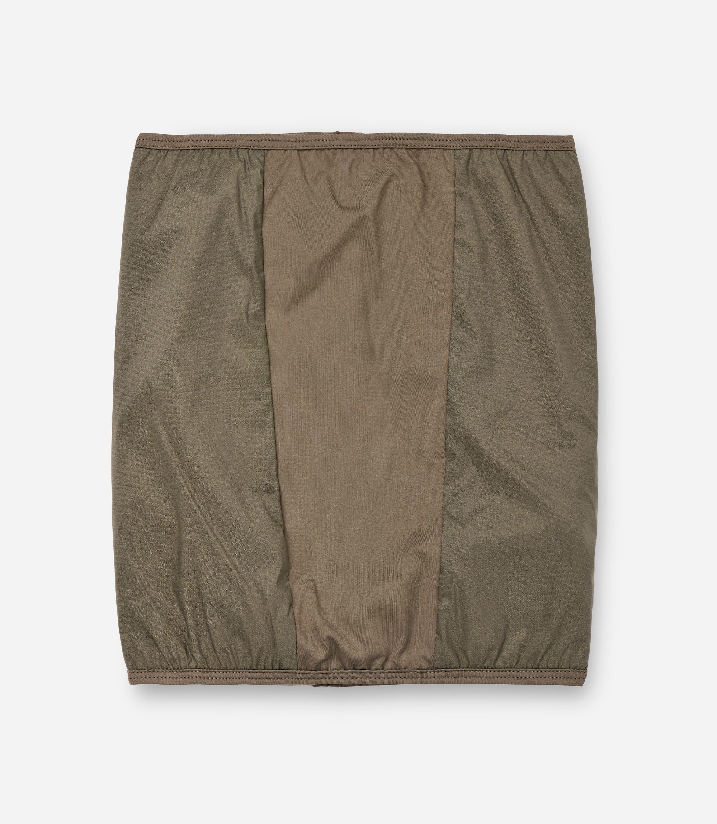 24WANEL11PE_1_cycling neck warmer polartec alpha green element front pedaled