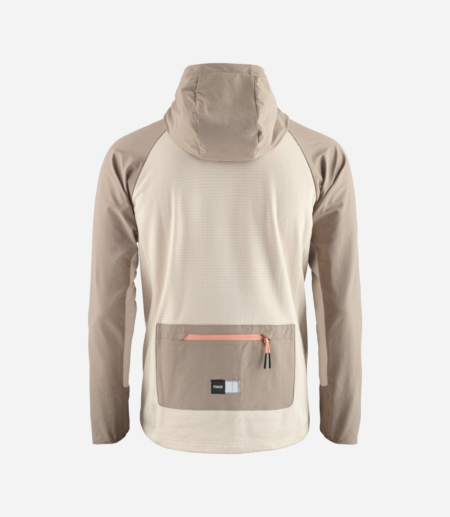 24WHJJA02PE_2_men cycling hooded jersey grey jary back pedaled