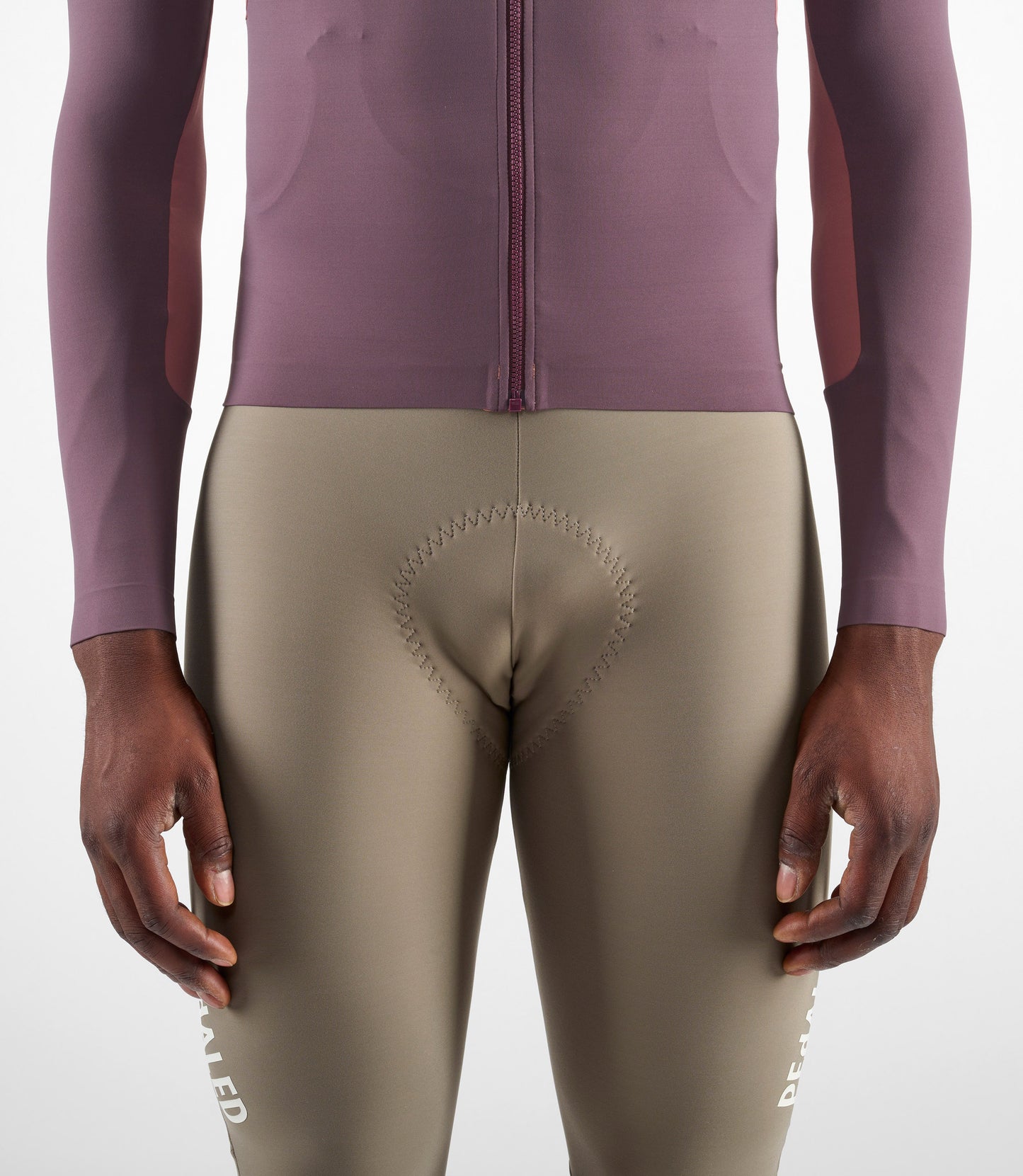 24WJSEL10PE_7_men cycling jersey long sleeve purple element front zip pedaled