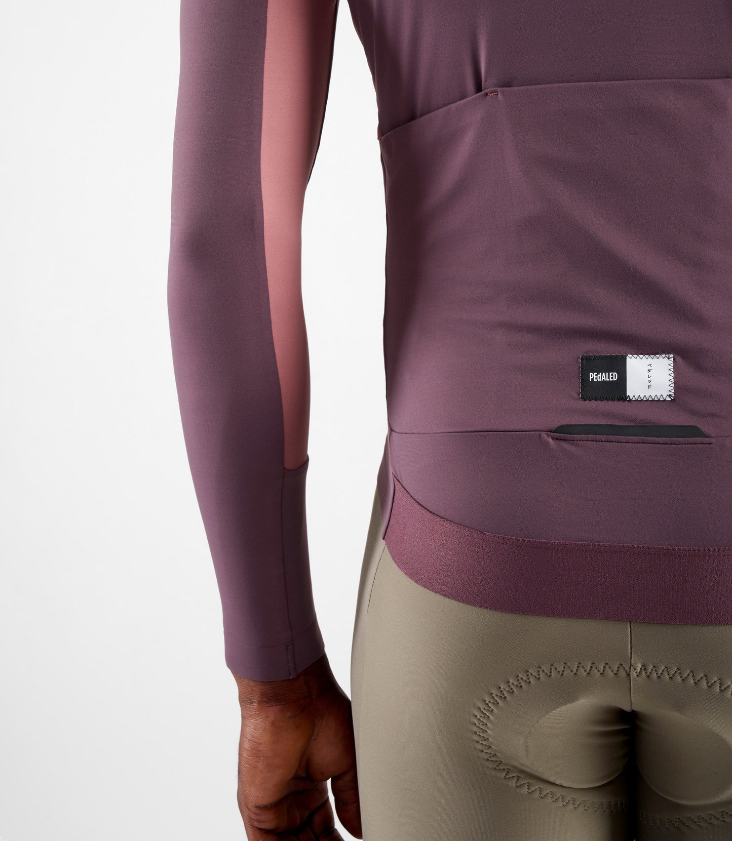 24WJSEL10PE_8_men cycling jersey long sleeve purple element back pocket pedaled