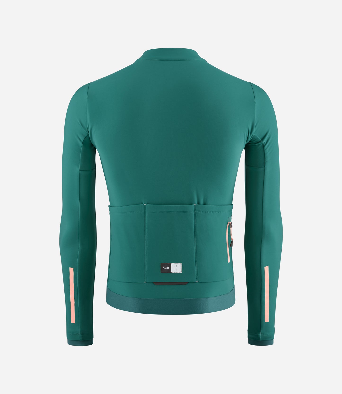 24WJSOD11PE_2_men cycling cargo long sleeve jersey green odyssey back pedaled