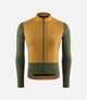 24WMJOD11PE_1_men cycling merino long sleeve jersey windblock green odyssey front pedaled 1