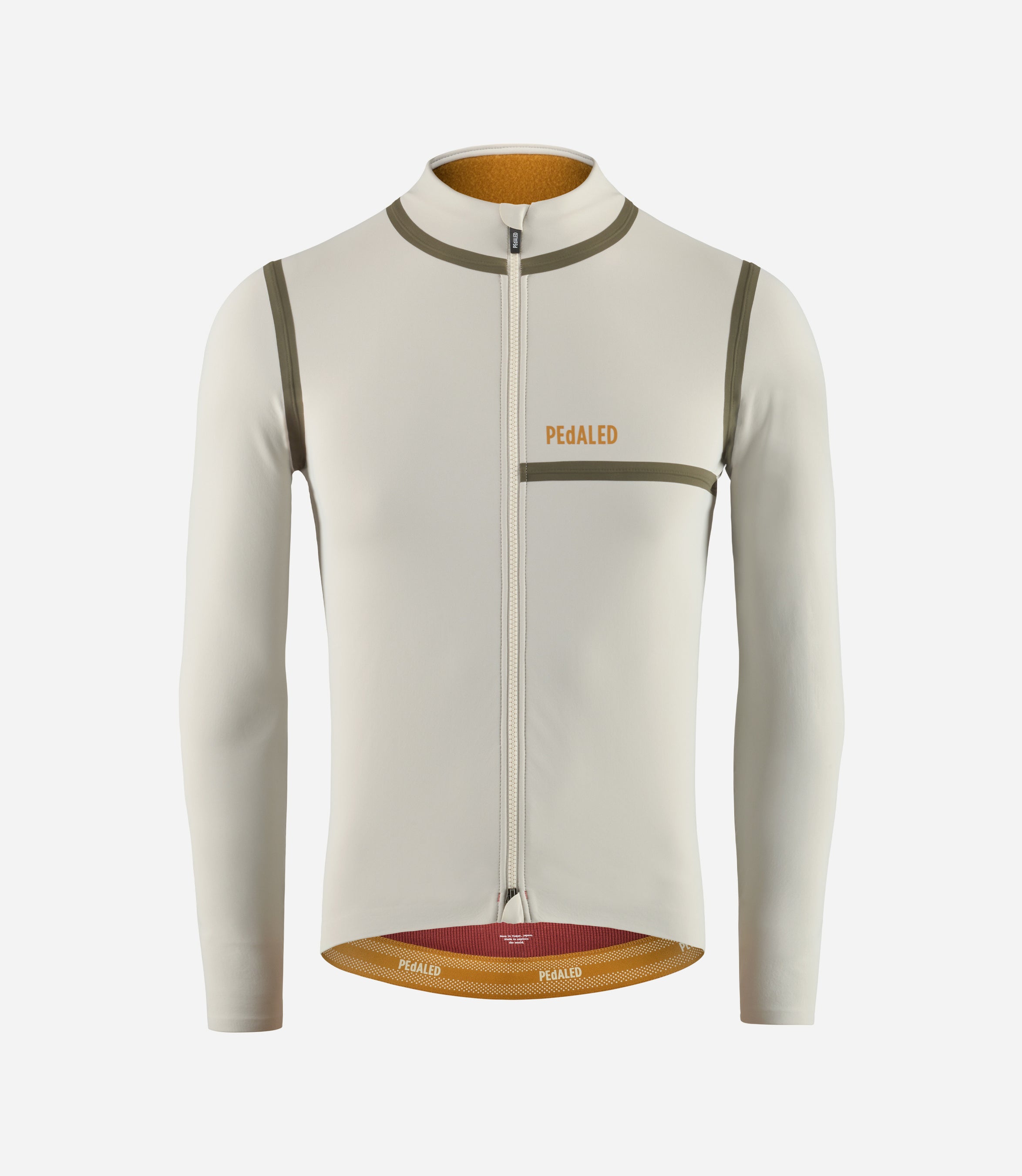 24WWJOD0GPE_1_men cycling jacket waterproof thermo off white odyssey front pedaled