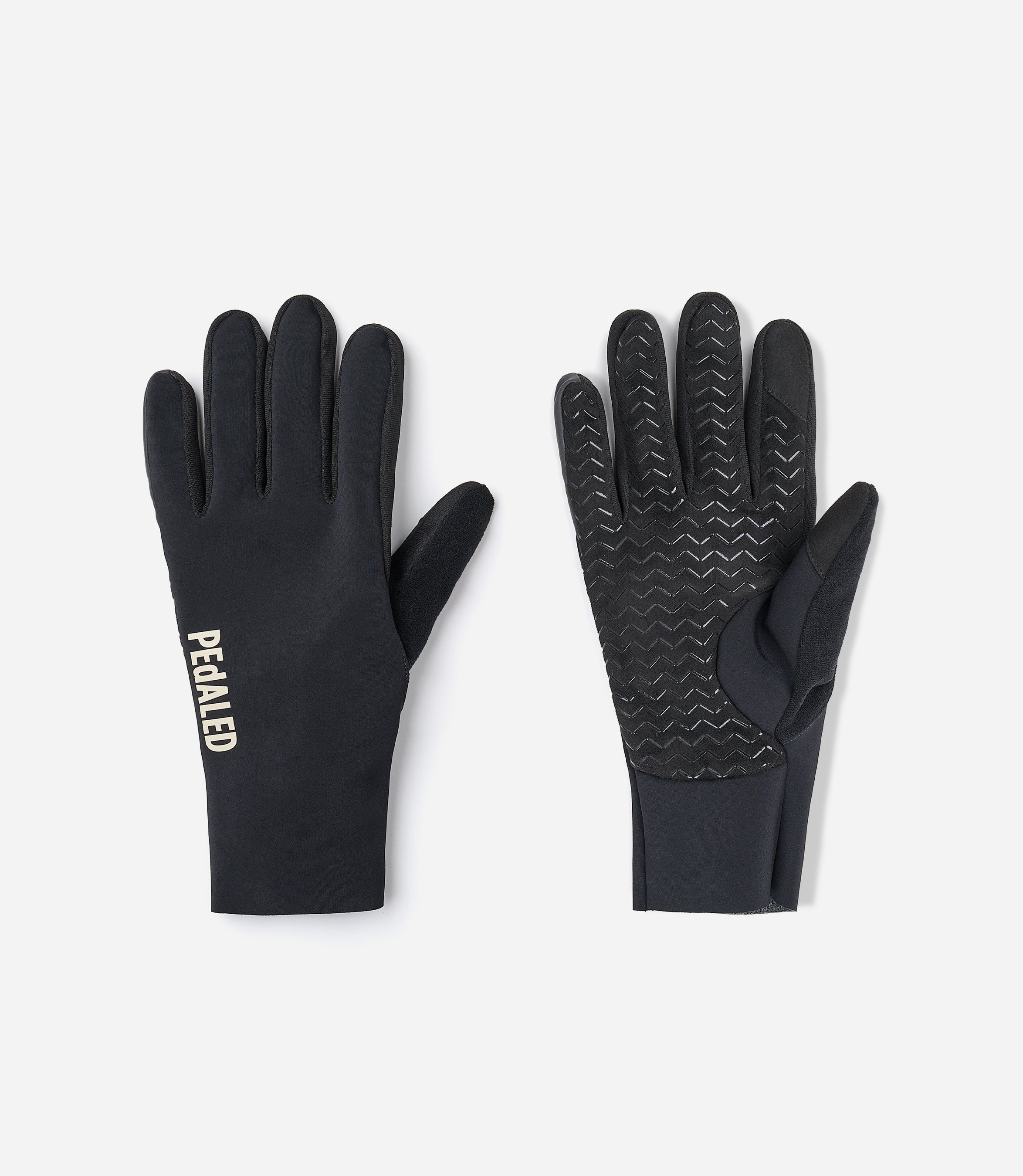 25WGLOD00PE_1_cycling gloves waterproof black odyssey left front pedaled