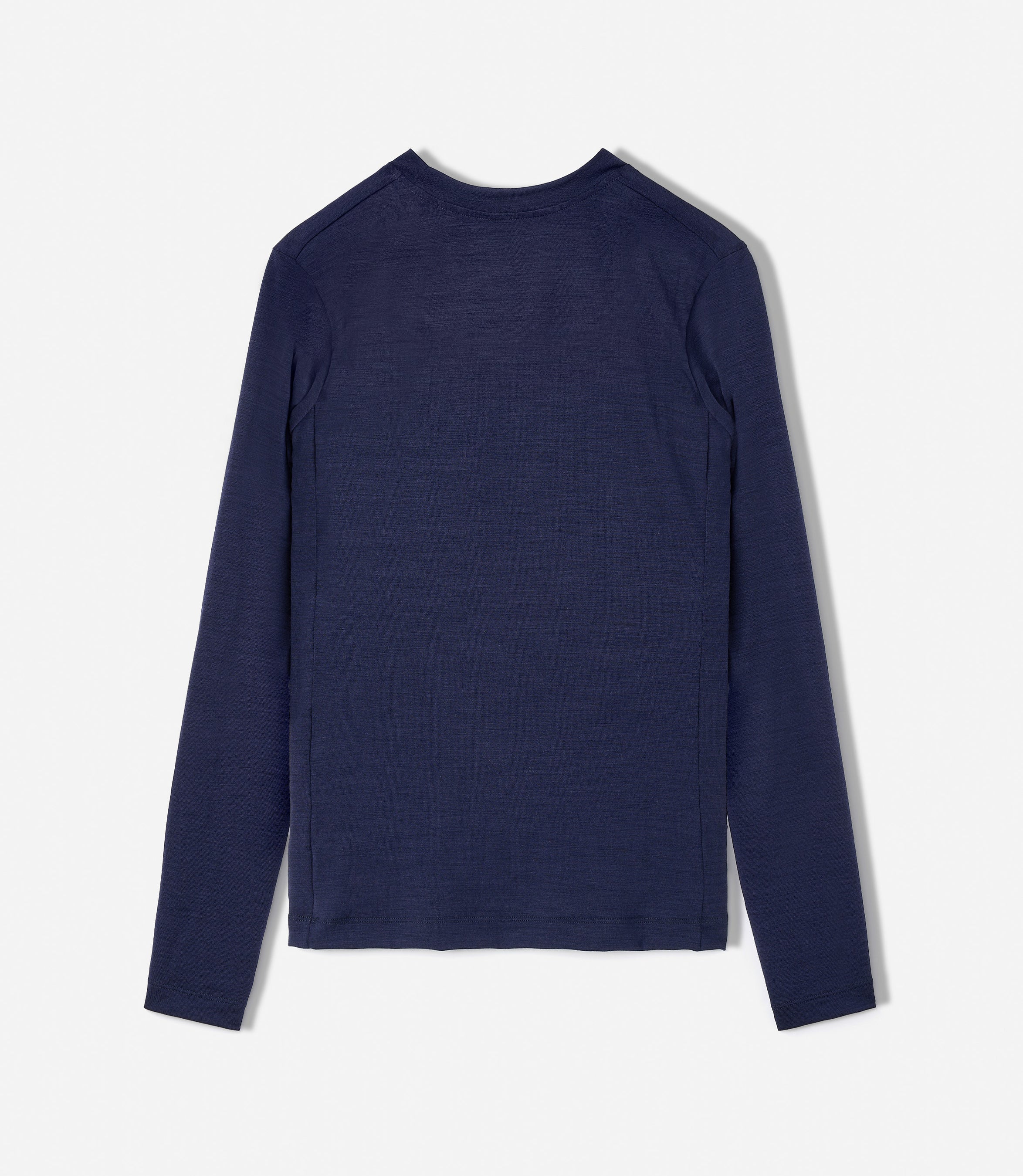 25WMBEL74PE_2_men cycling longsleeve baselayer merino dark navy element back pedaled