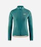 W4SJKEL18PE_1_women cycling jacket windproof teal element front pedaled