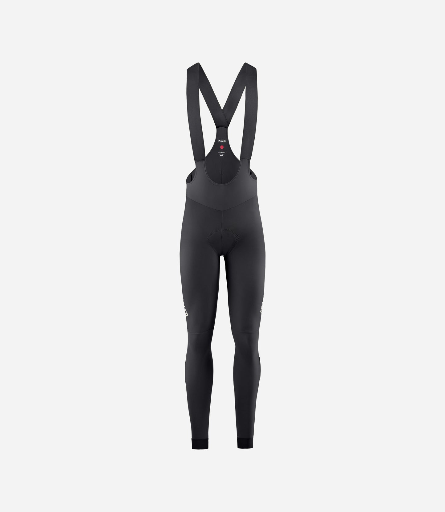 W4WWTEL00PE_1_women cycling bib tight black element front pedaled