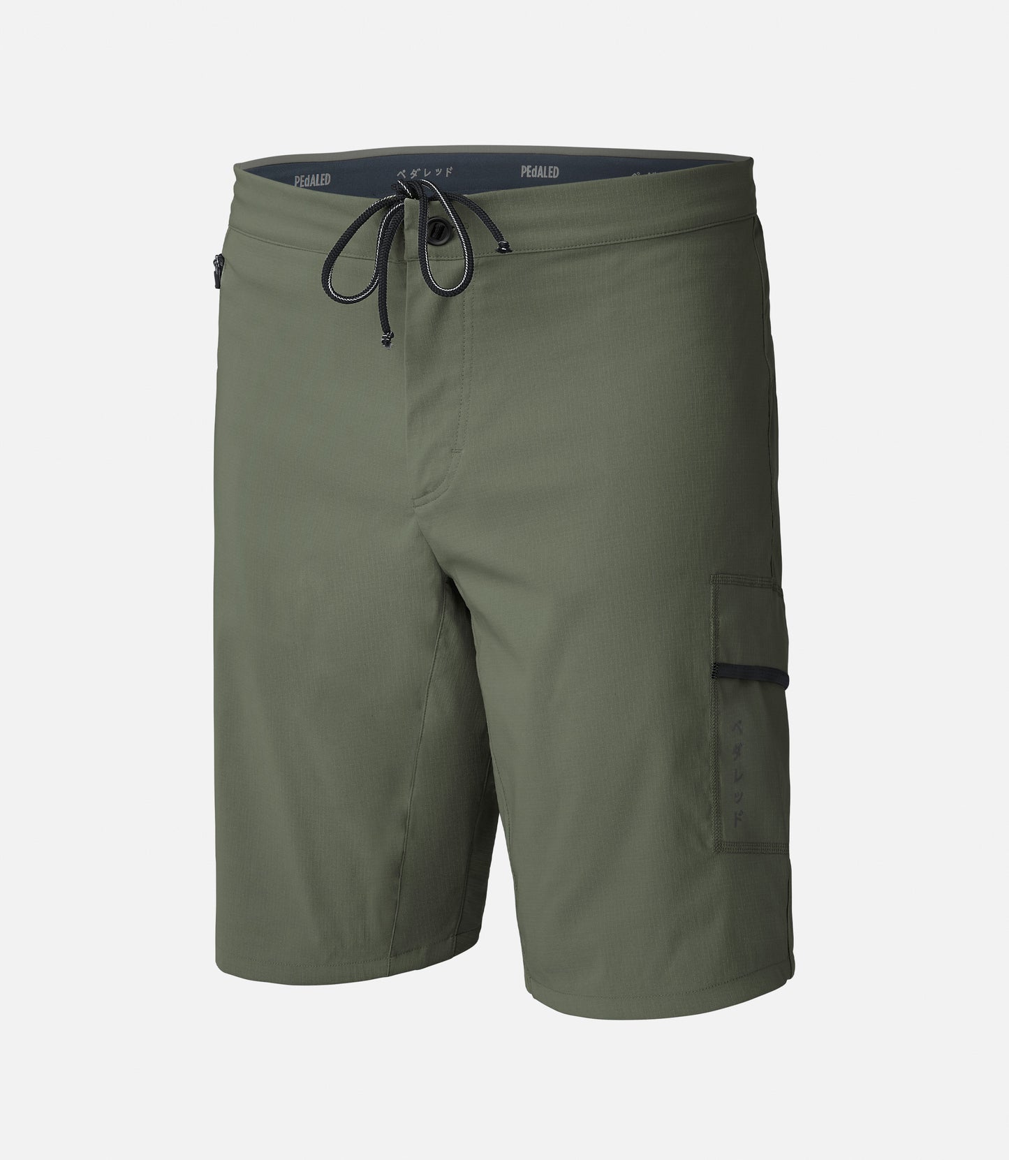 22SSHJA03PE_1_men gravel shorts green jary front pedaled