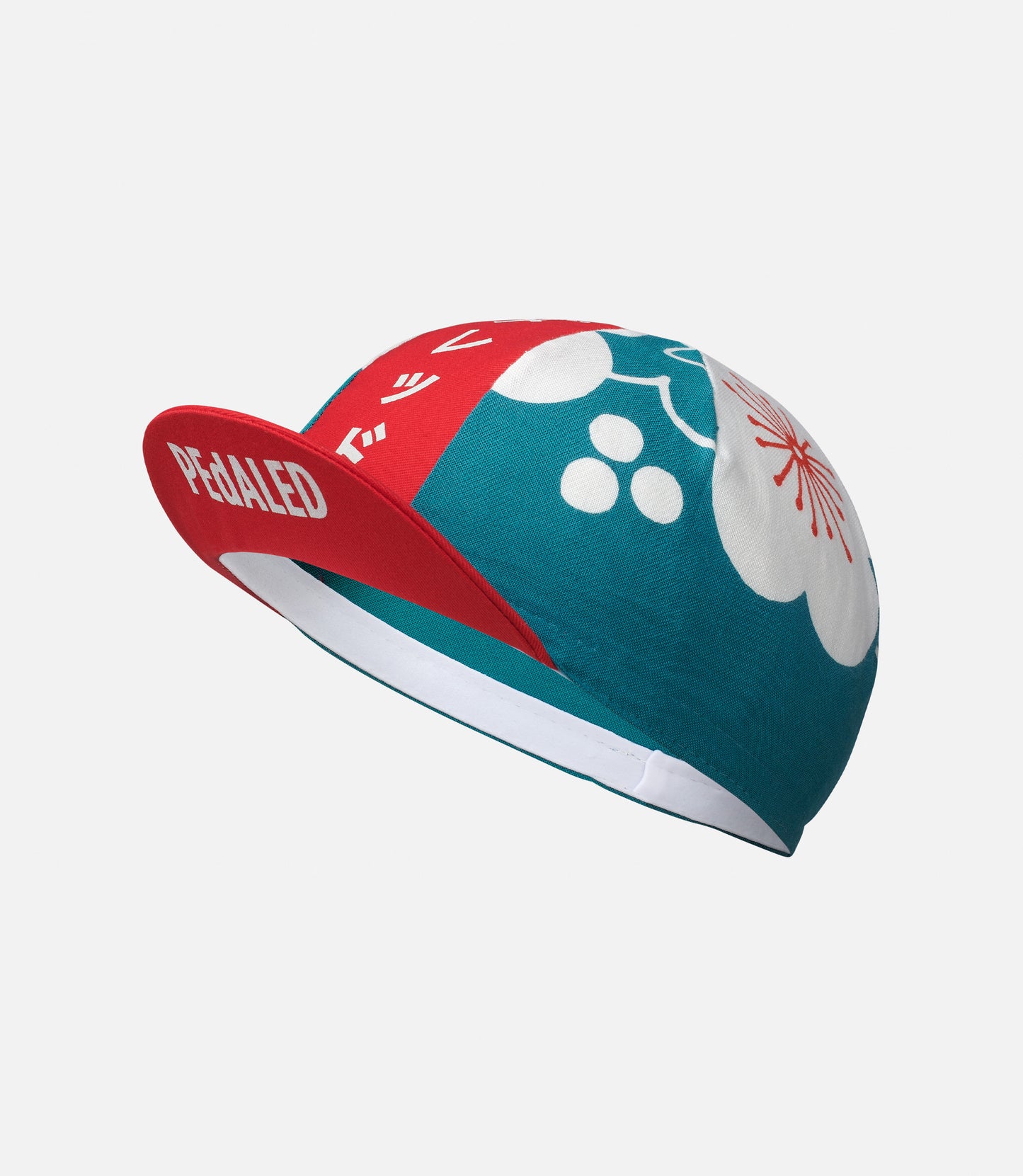 234CASC35PE_1_bandana japanese cycling cap laguna green front pedaled