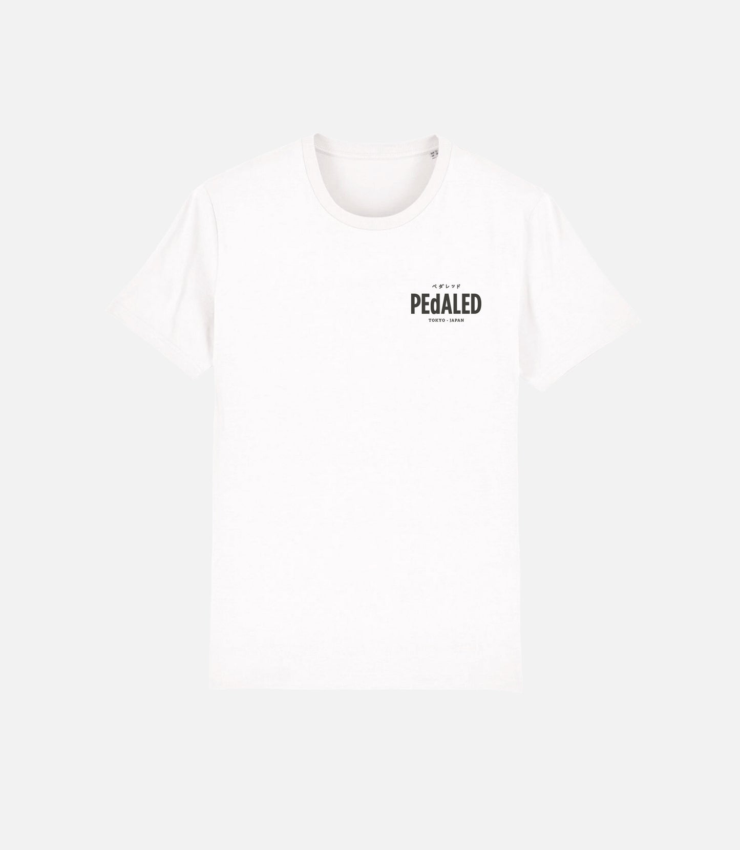 23STSLO01PE_1_cotton tshirt white logo front pedaled