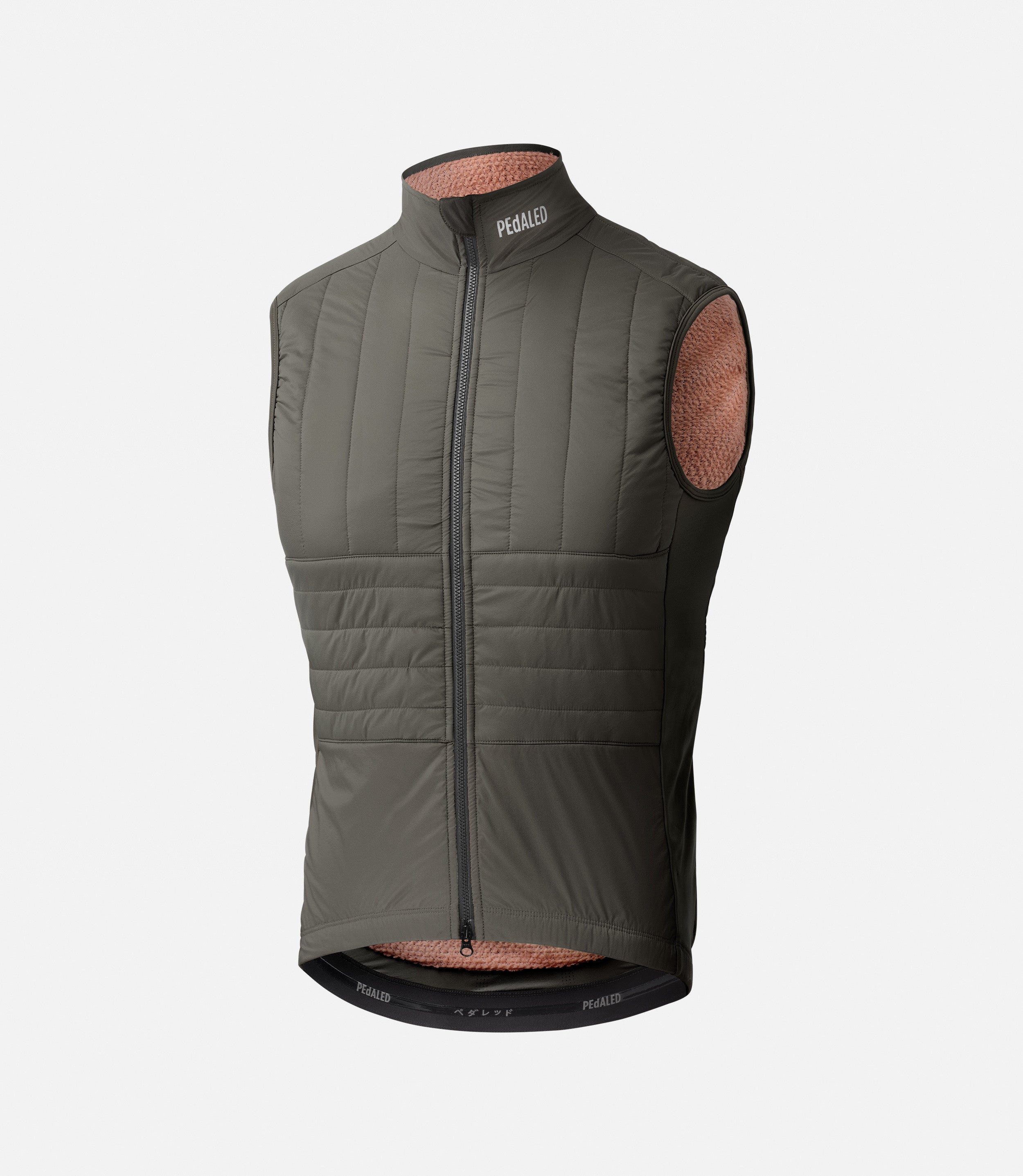 Winter Long Distance Cycling Vest Grey for Men PEdALED