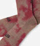 24SDSEL52PE_2_cycling socks tie dye brick red element detail pedaled