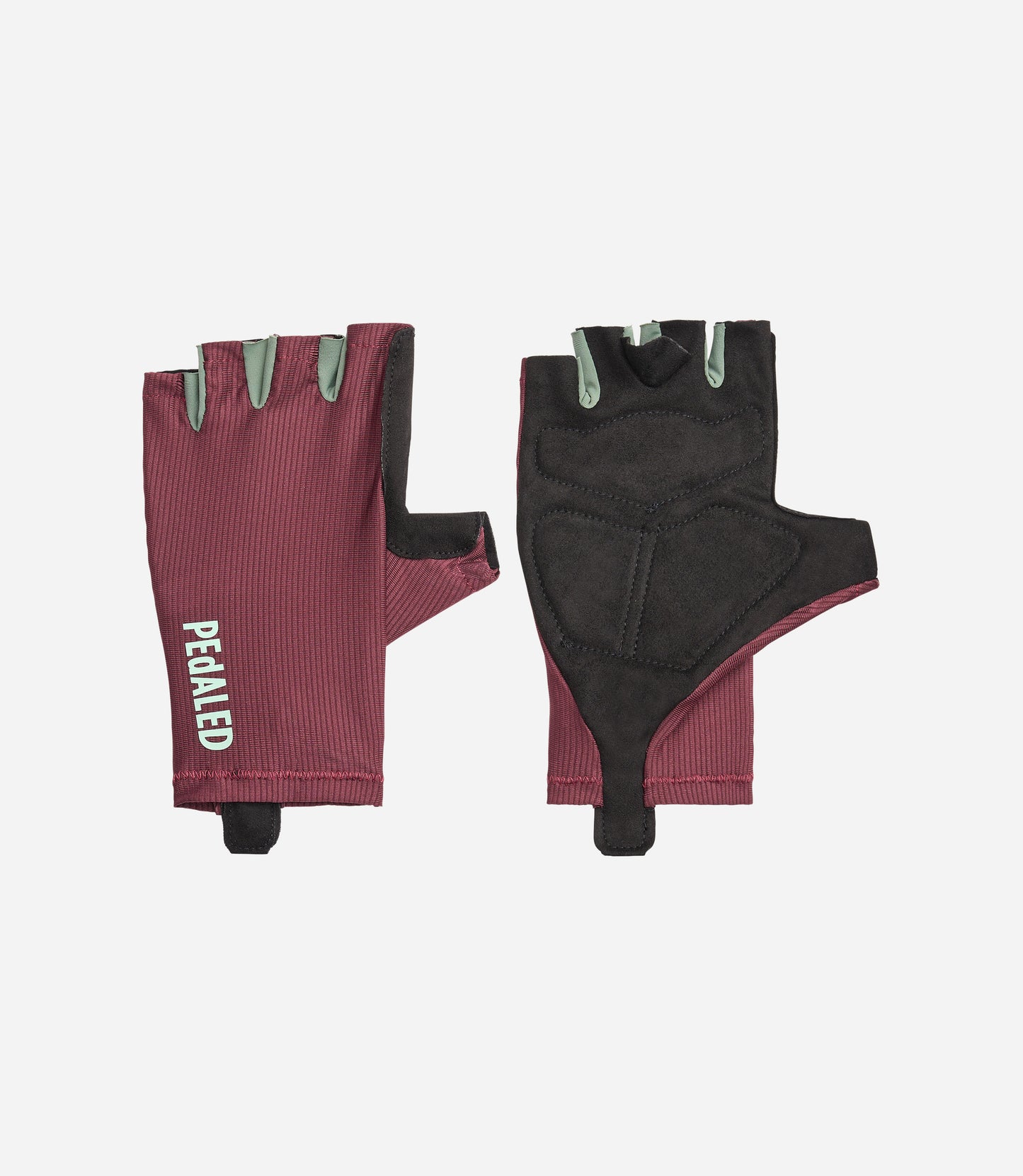 24SGLEL26PE_1_cycling gloves burgundy element left pedaled