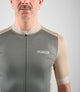 24SJSEL04PE_5_cycling jersey men beige element front pedaled