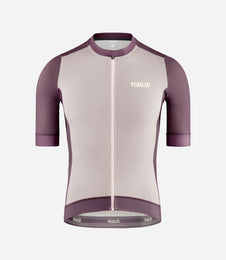 24SJSEL26PE_1_men cycling jersey burgundy element front pedaled