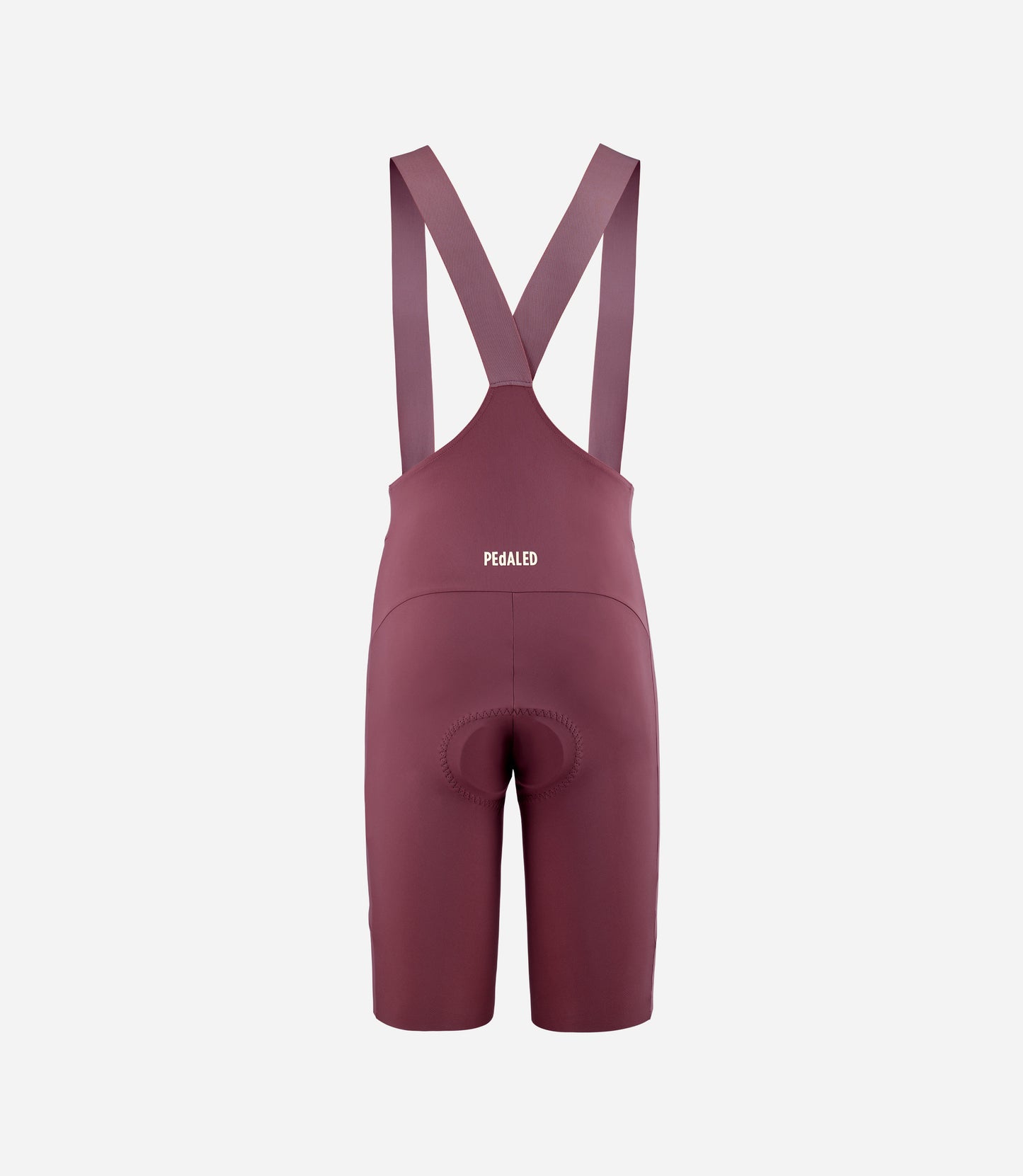 24SLBEL26PE_2_men cycling lightweight bibshort burgundy element back pedaled