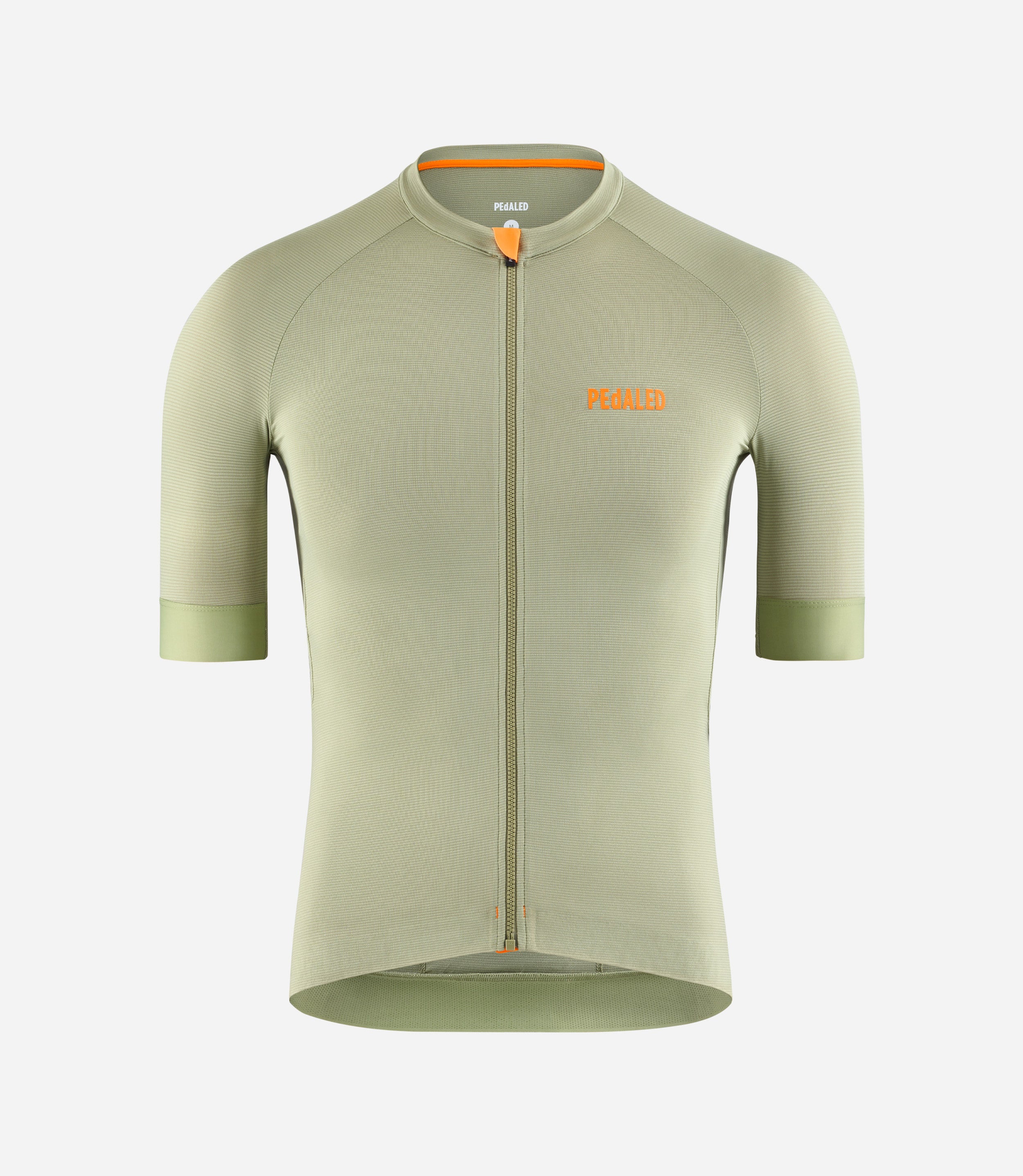 Short Sleeve Road Cycling Jersey Olive for Men PEdALED