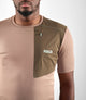 24SMTOD14PE_5_cycling cargo tee men brown odyssey front pocket pedaled