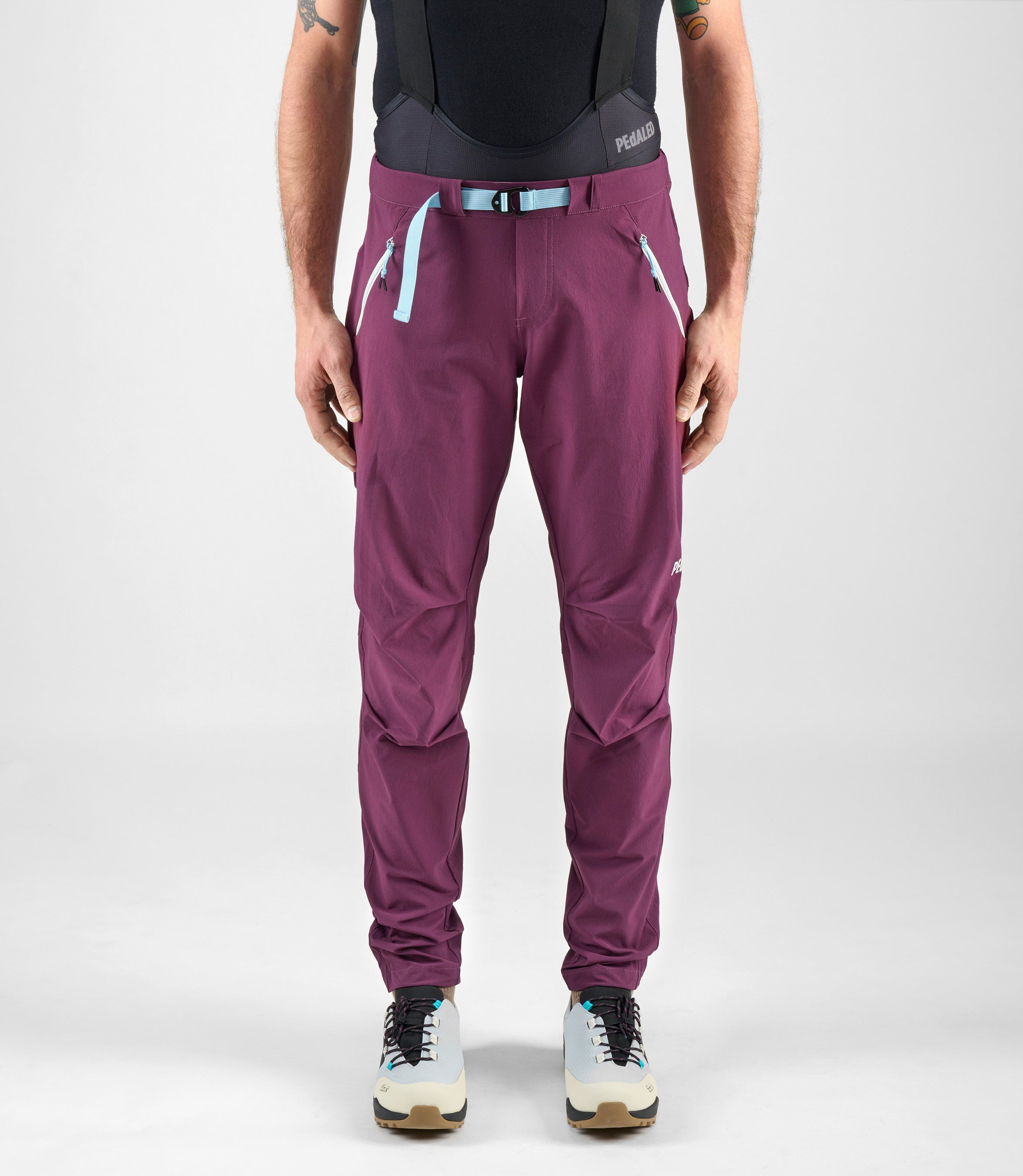 24SPAYA10PE_7_men cycling pants purple yama front pedaled