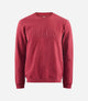 24SSWLO26PE_1_cotton sweatshirt burgundy logo front pedaled