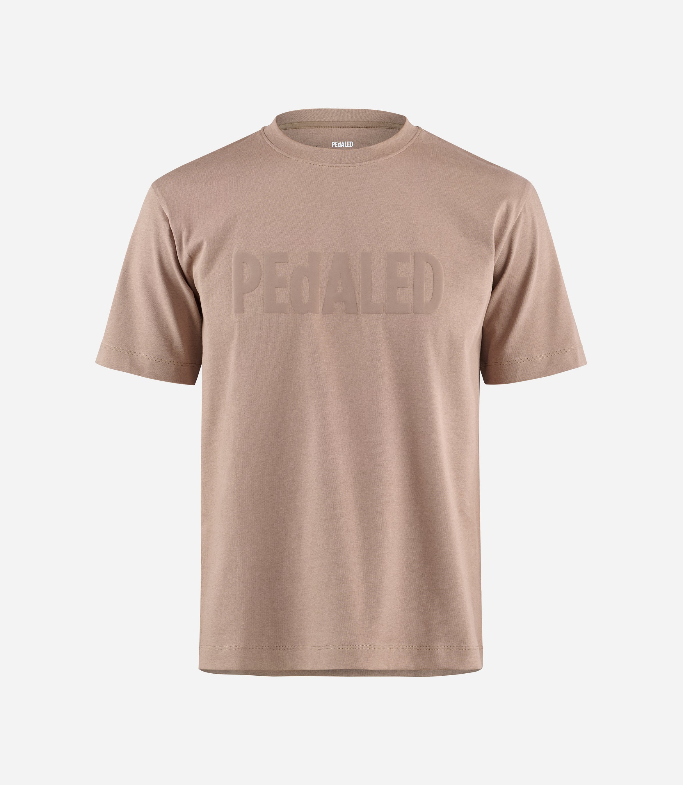 24STSLO16PE_1_cotton tshirt light grey logo front pedaled
