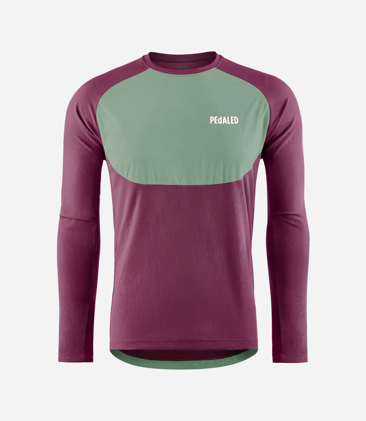 24STSYA10PE_1_men mtb longsleeve tee powerdry yama purple front pedaled