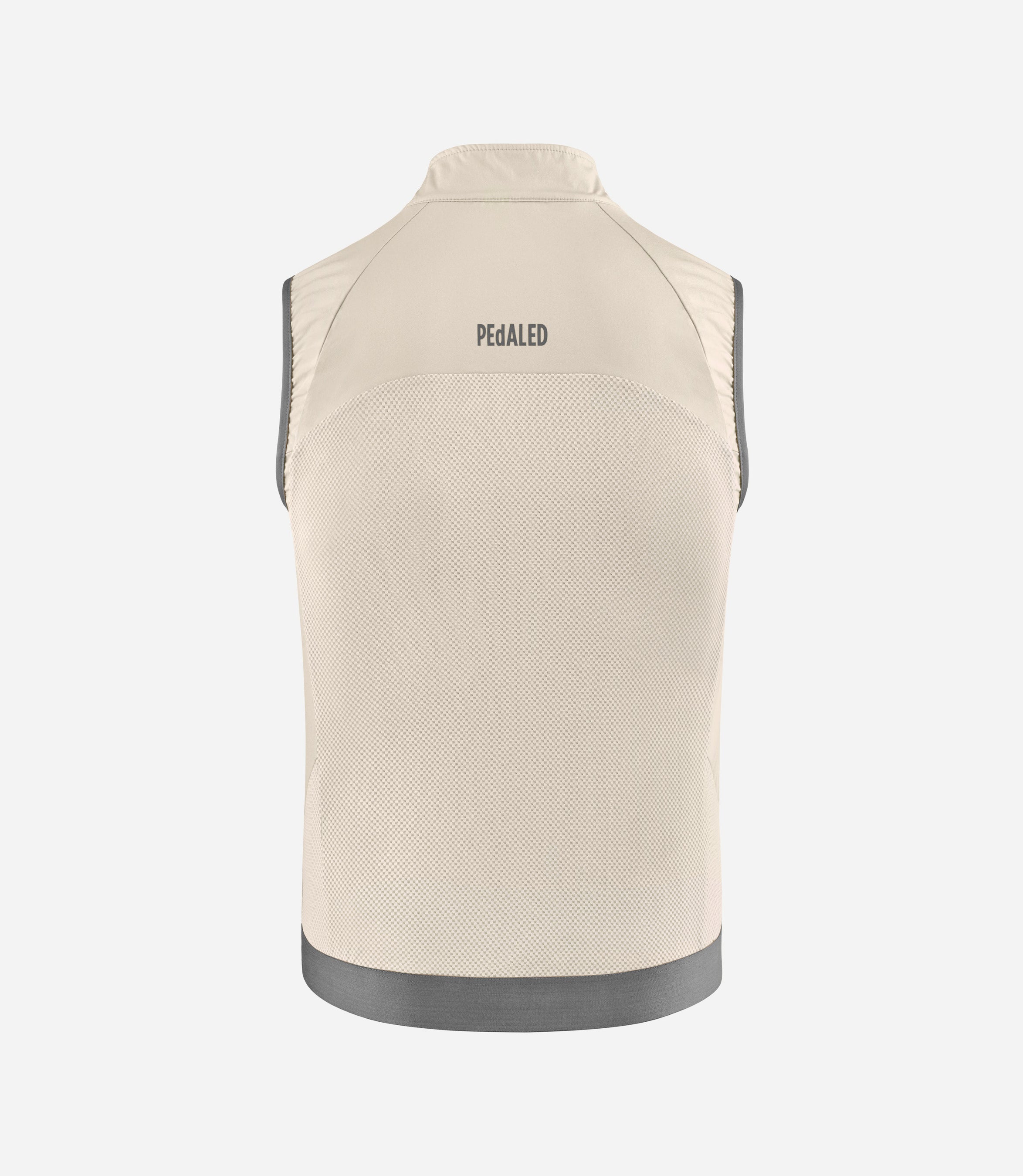 24SVEEL04PE_2_men cycling vest windproof beige element back pedaled