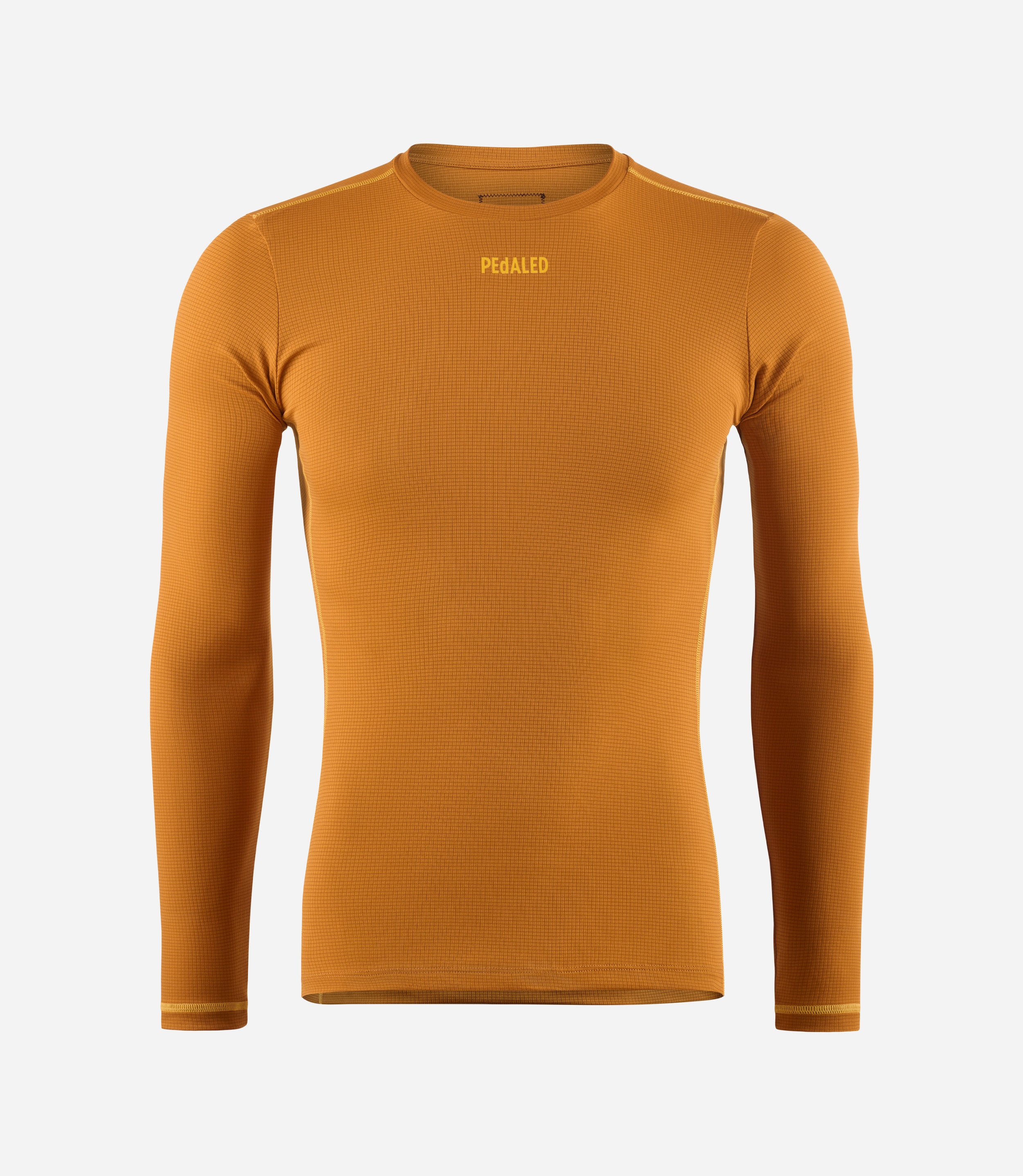 Long sleeve cycling base layer Brown for Men PEdALED
