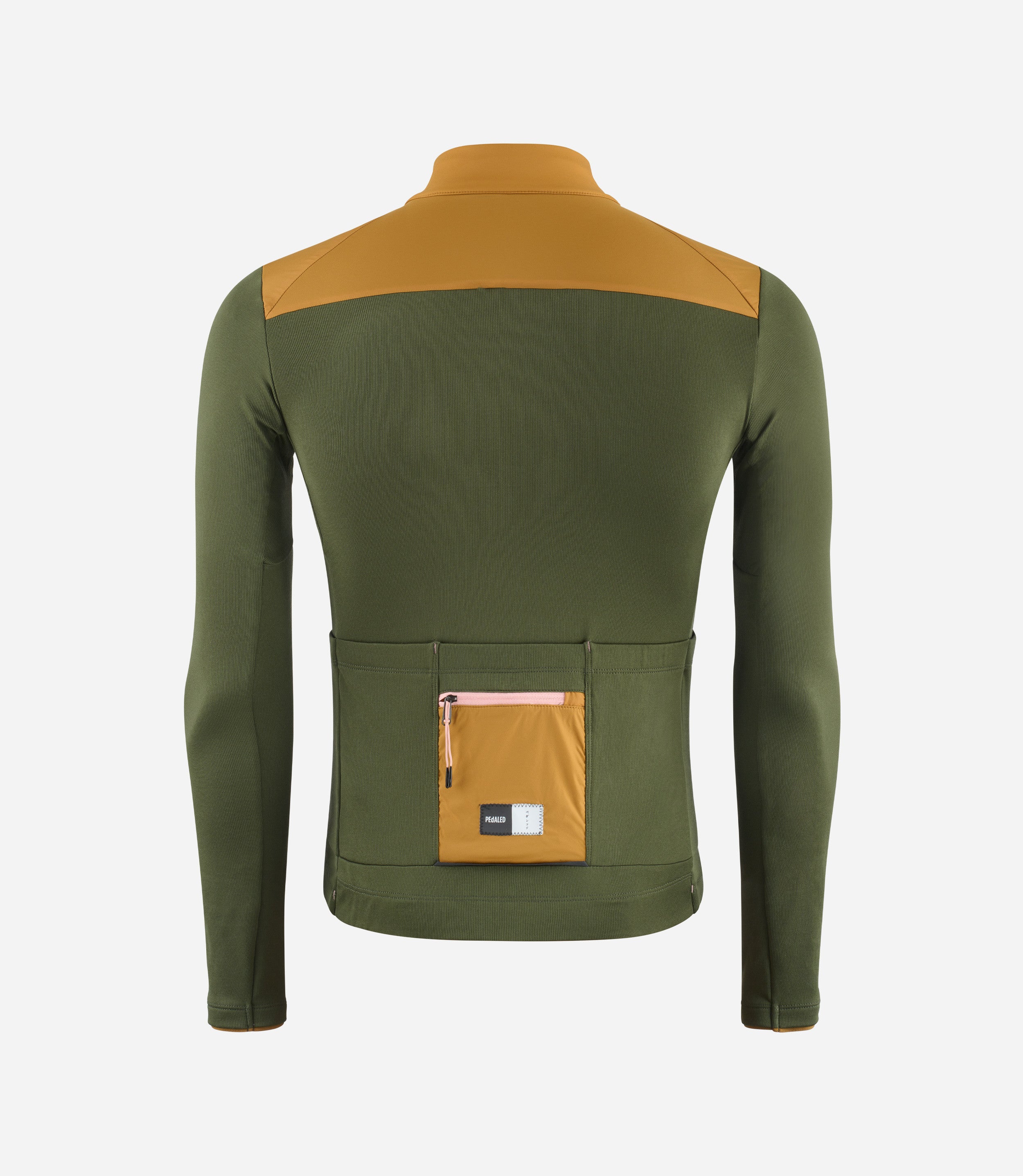 Long Sleeve Bike Jersey Windblock Green for Men | PEdALED