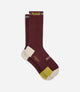 24WMSOD75PE_1_cycling socks merino red odyssey front pedaled