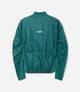 25WAJEL18PE_2_men cycling insulated jacket teal polartec element back pedaled