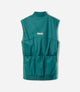 25WAVEL18PE_2_men cycling insulated vest teal polartec element back pedaled