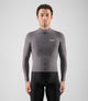 25WJSEL02PE_3_men cycling jersey long sleeve grey element total body front pedaled