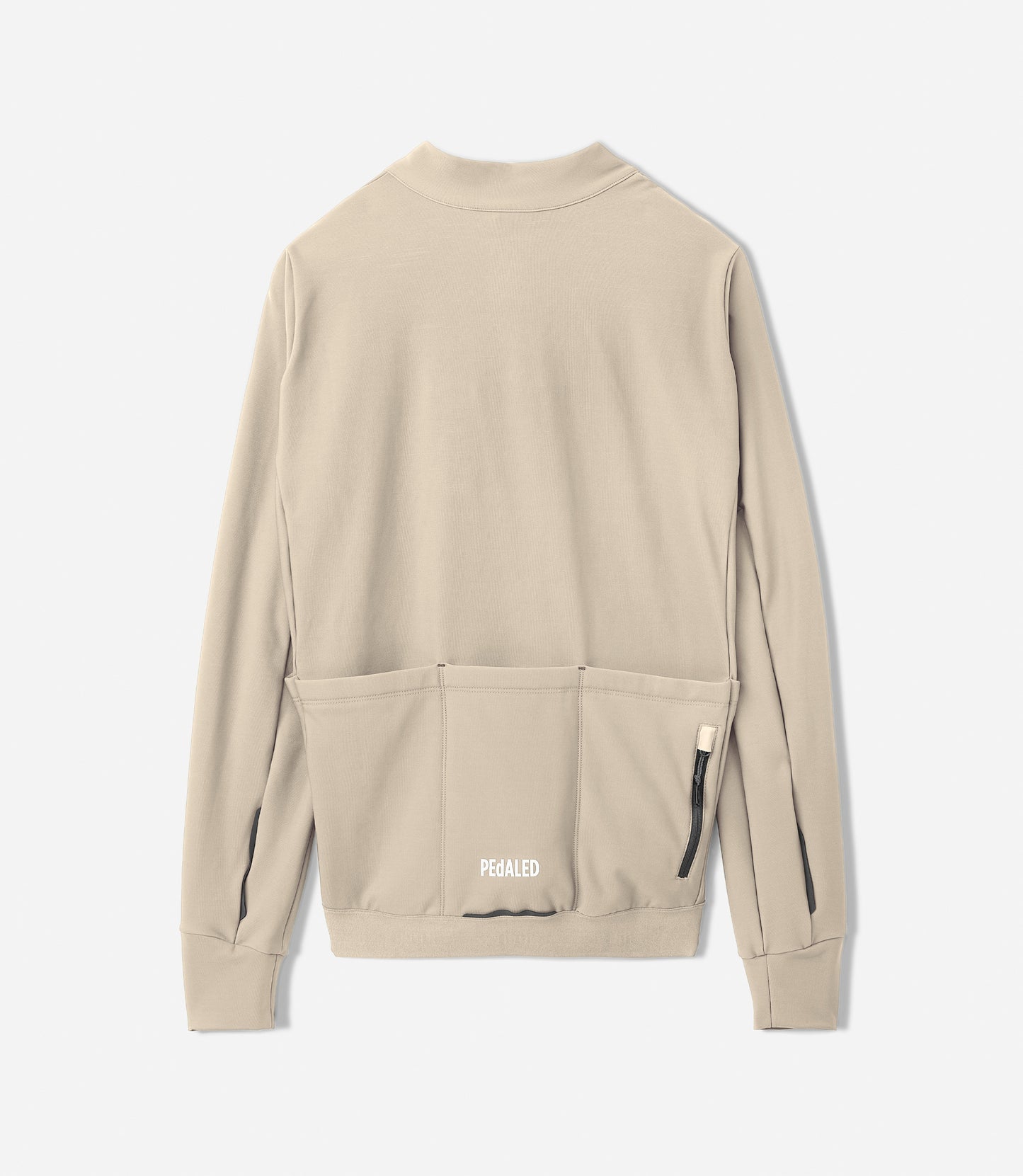 25WJSOD04PE_3_men cycling cargo long sleeve jersey beige odyssey back pedaled