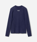 25WMBEL74PE_1_men cycling longsleeve baselayer merino dark navy element front pedaled