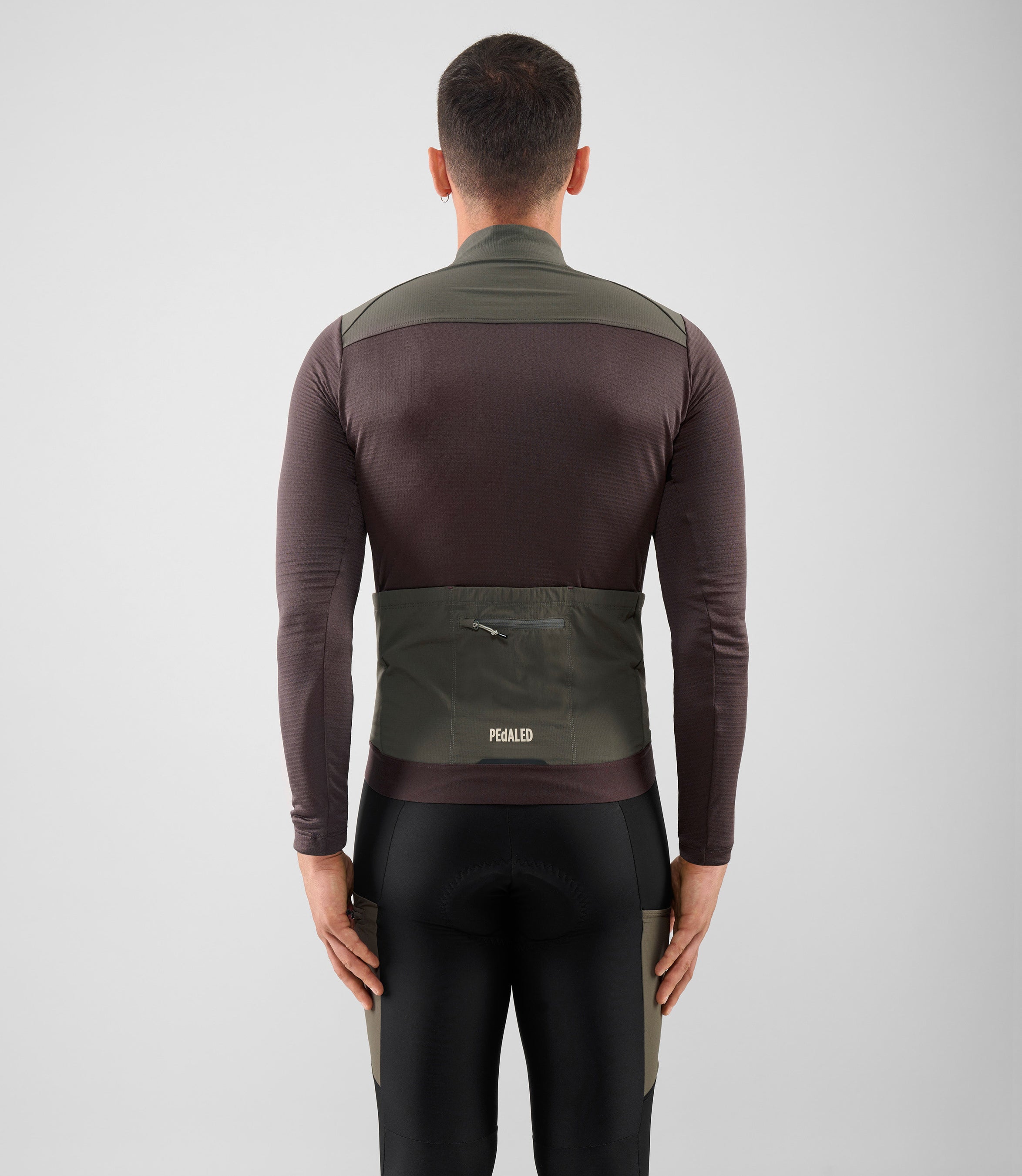 25WMJOD0MPE_4_men cycling jersey windblock long sleeve purple odyssey total body back pedaled