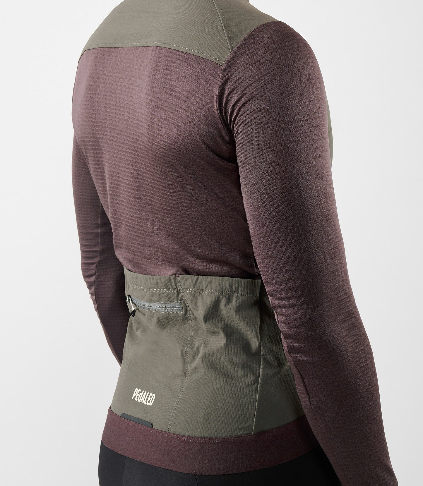 25WMJOD0MPE_6_men cycling jersey windblock long sleeve raisin purple odyssey back pedaled