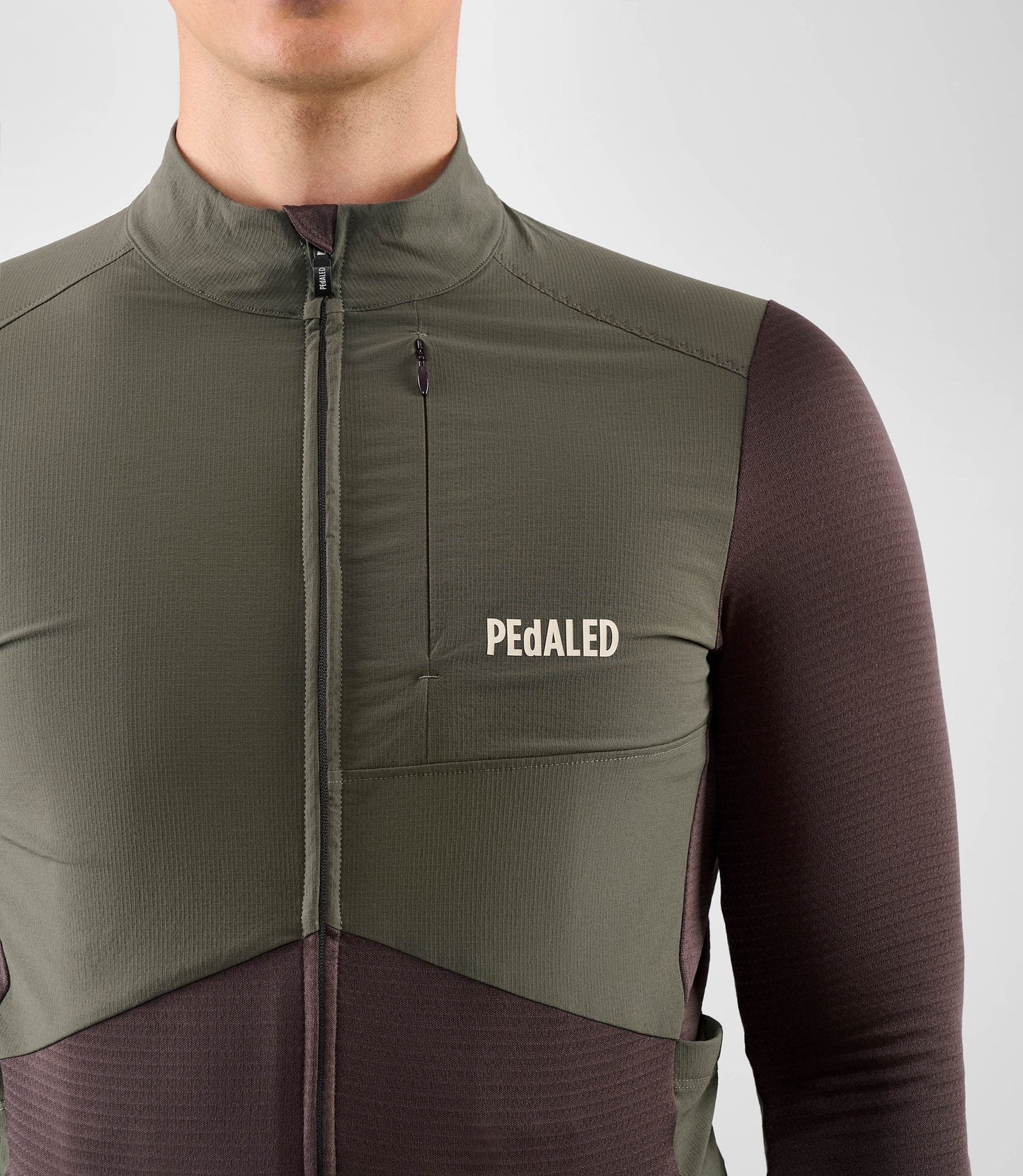 25WMJOD0MPE_7_men cycling jersey windblock long sleeve raisin purple odyssey front pedaled