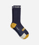 25WMSOD74PE_1_cycling socks merino dark navy odyssey front pedaled