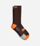 25WSSEL14PE_1_cycling socks merino brown element front pedaled