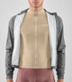 25WWJEL02PE_9_men cycling waterproof jacket grey element front open 2 pedaled