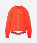 25WWJEL12PE_1_men cycling jacket waterproof orange element front pedaled