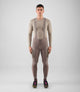 25WWTOD16PE_2_men cycling cargo bib tight light grey odyssey total body front pedaled