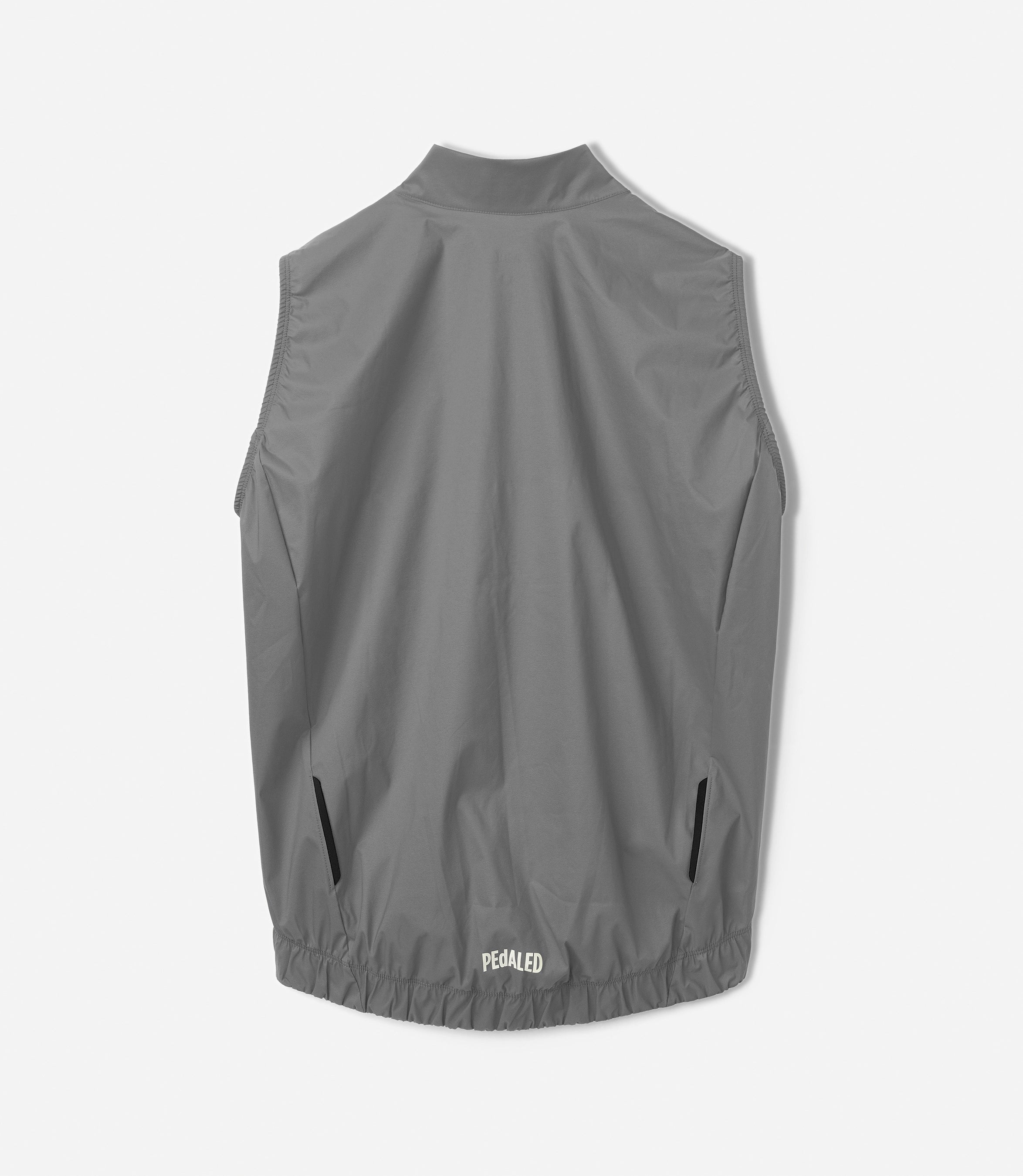 25WWVEL02PE_2_men cycling vest waterproof grey element back pedaled